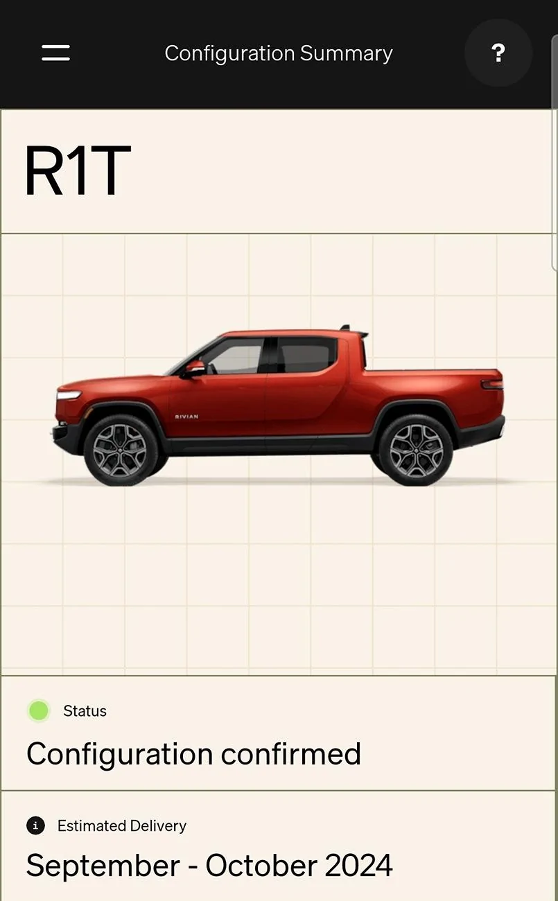 Rivian R1T R1S Did Gen 2 custom builds just get delayed? ? 1000012115