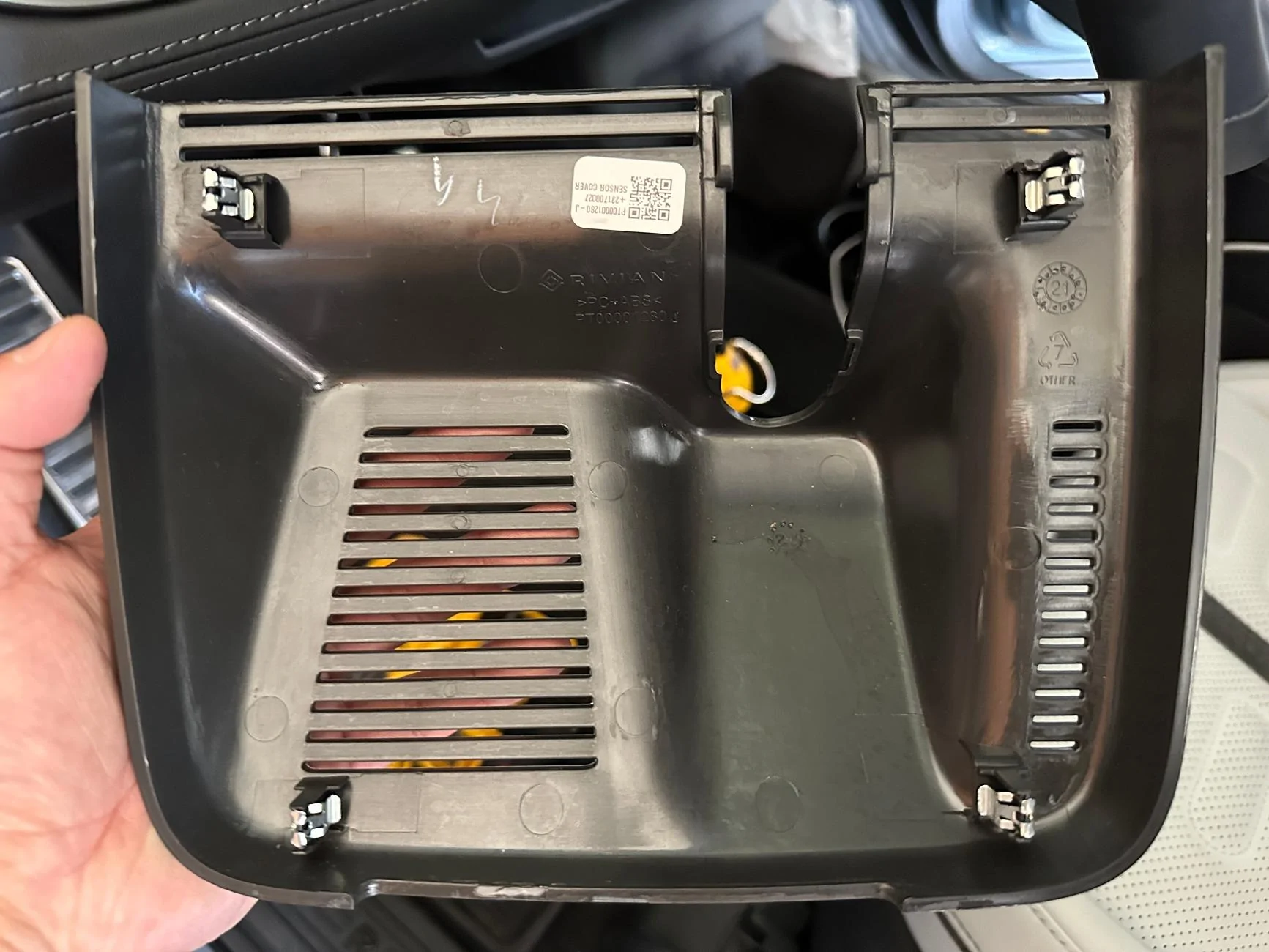 Rivian R1T R1S Front + rear dashcam installed via  mirror tap (DIY tutorial) IMG_3711