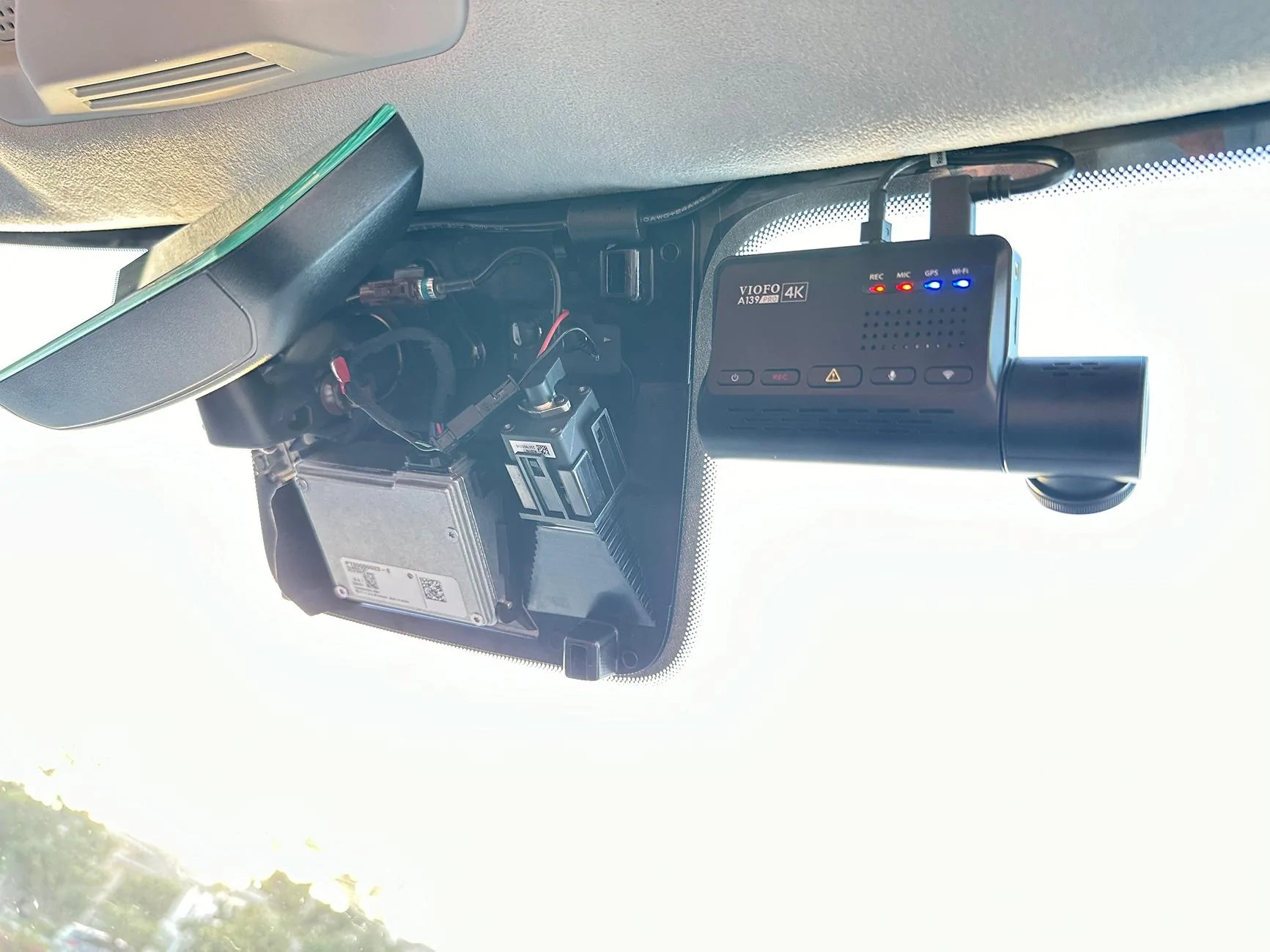 Rivian R1T R1S Front + rear dashcam installed via  mirror tap (DIY tutorial) IMG_3728
