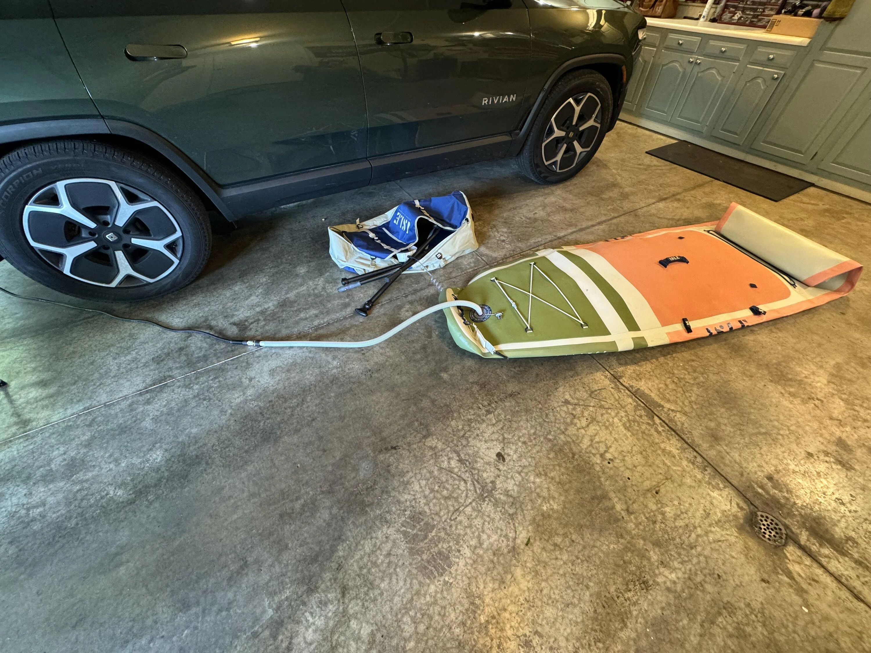 Rivian R1T R1S Adventure vehicle/paddle board inflator IMG_2296