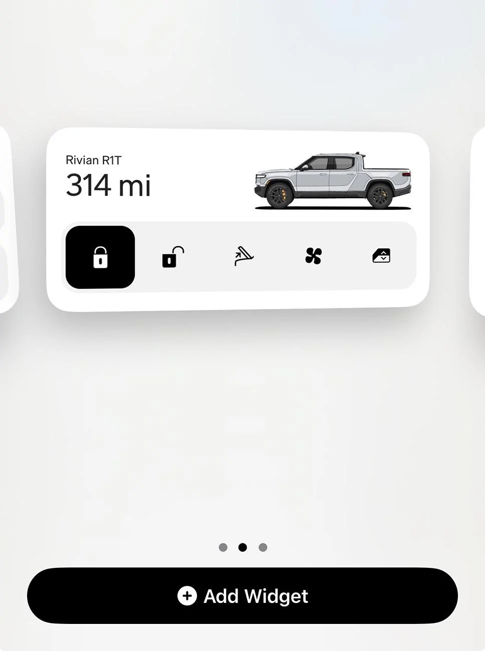 Rivian R1T R1S Editing New Rivian Widget IMG_6437