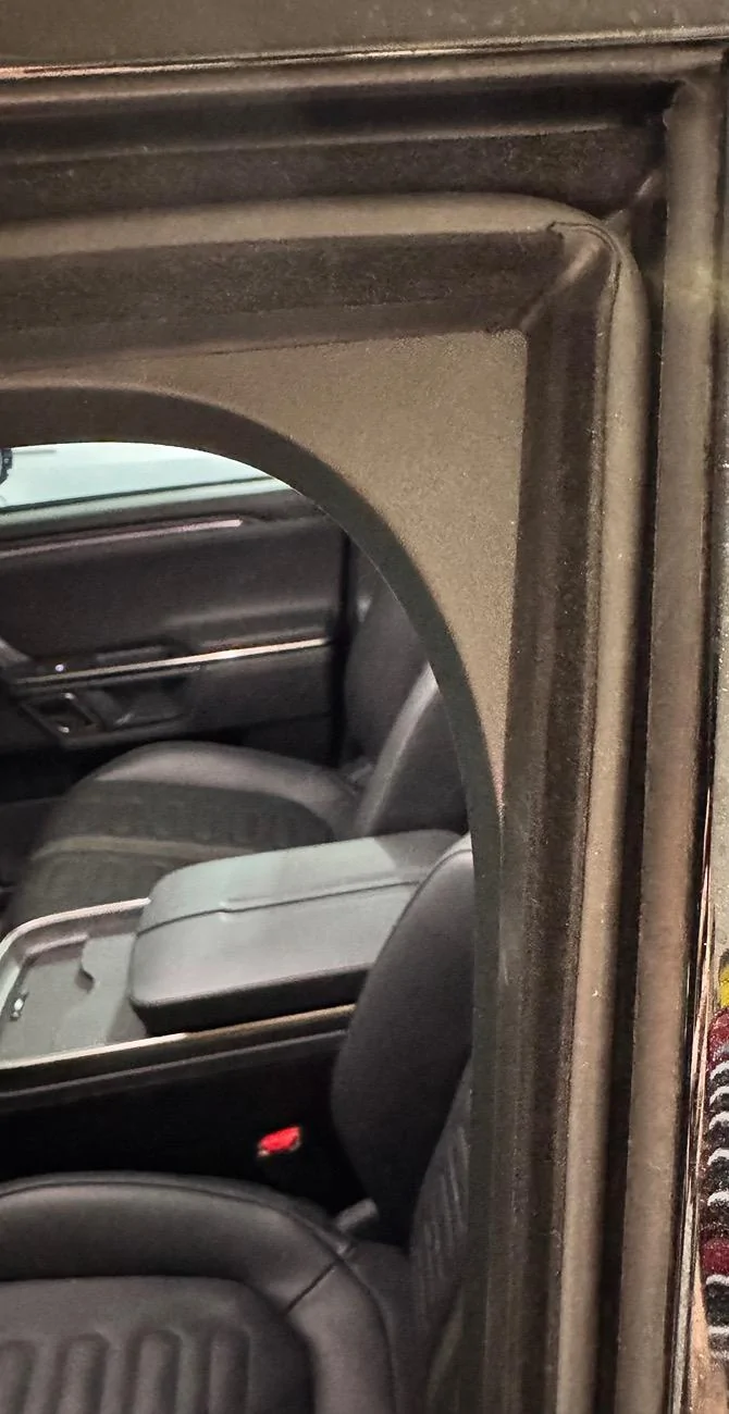 Rivian R1T R1S Finally found a fix to my driver's side wind noise: Rubber Cord Seal Weatherstripping IMG_0428