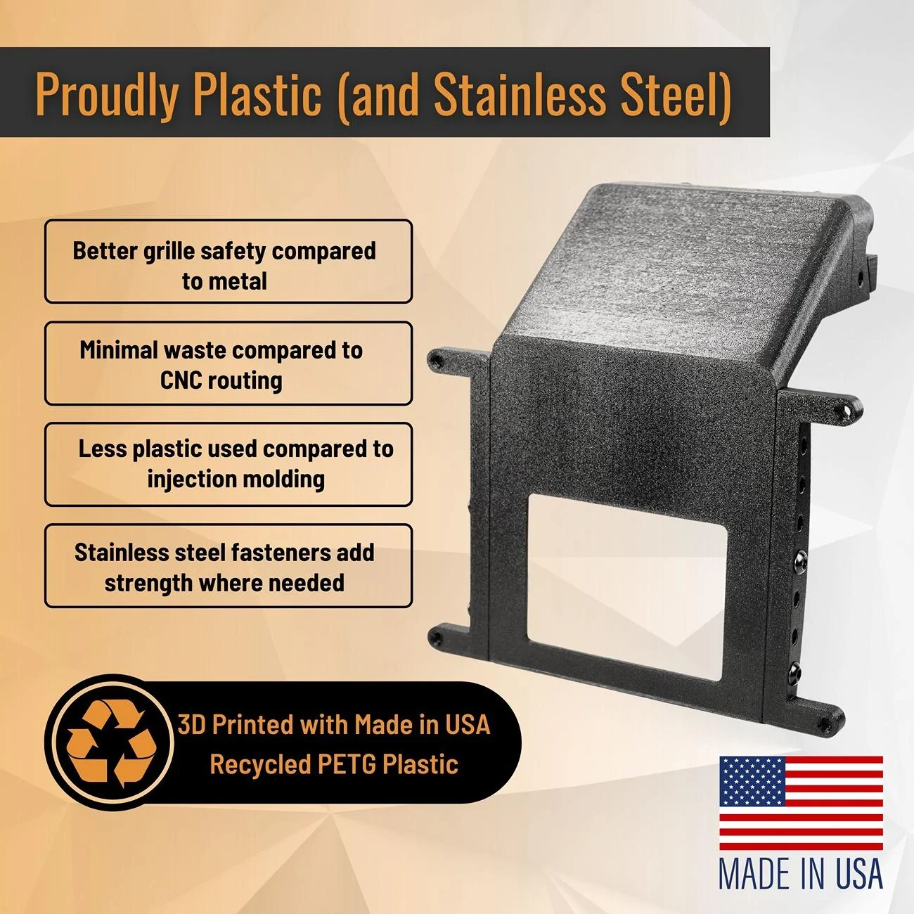 Rivian R1T R1S R1T/S Gen2 2025+ No-Drill Front License Plate Mount - SnapPlate | Removeable, Lockable, Height Adjustable, USA Made SnapPlate for 2025+ Rivian R1T & R1S Materials