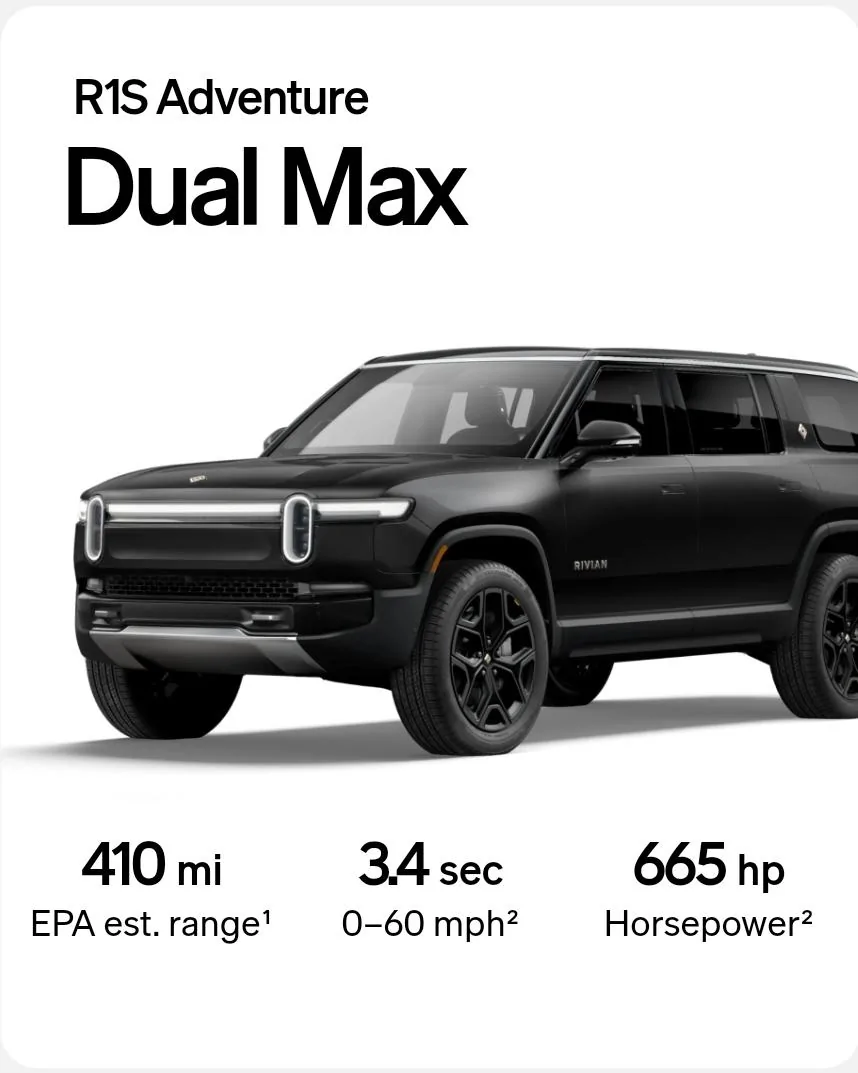 Rivian R1T R1S Gen 2 Standard  > Large battery pack. 1000012297