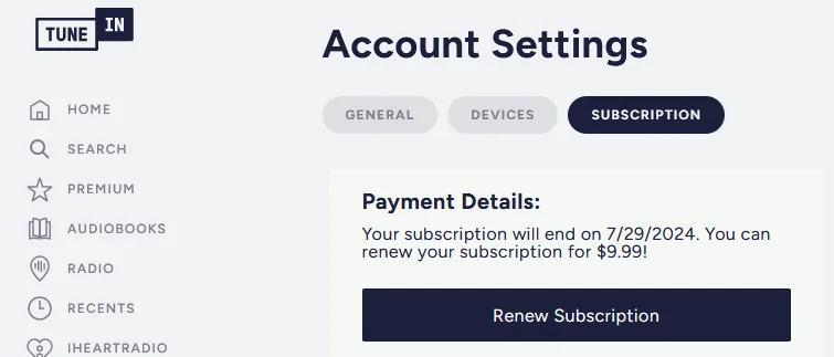 Rivian R1T R1S TuneIn Subscription Best rate? 1721834330472-1g