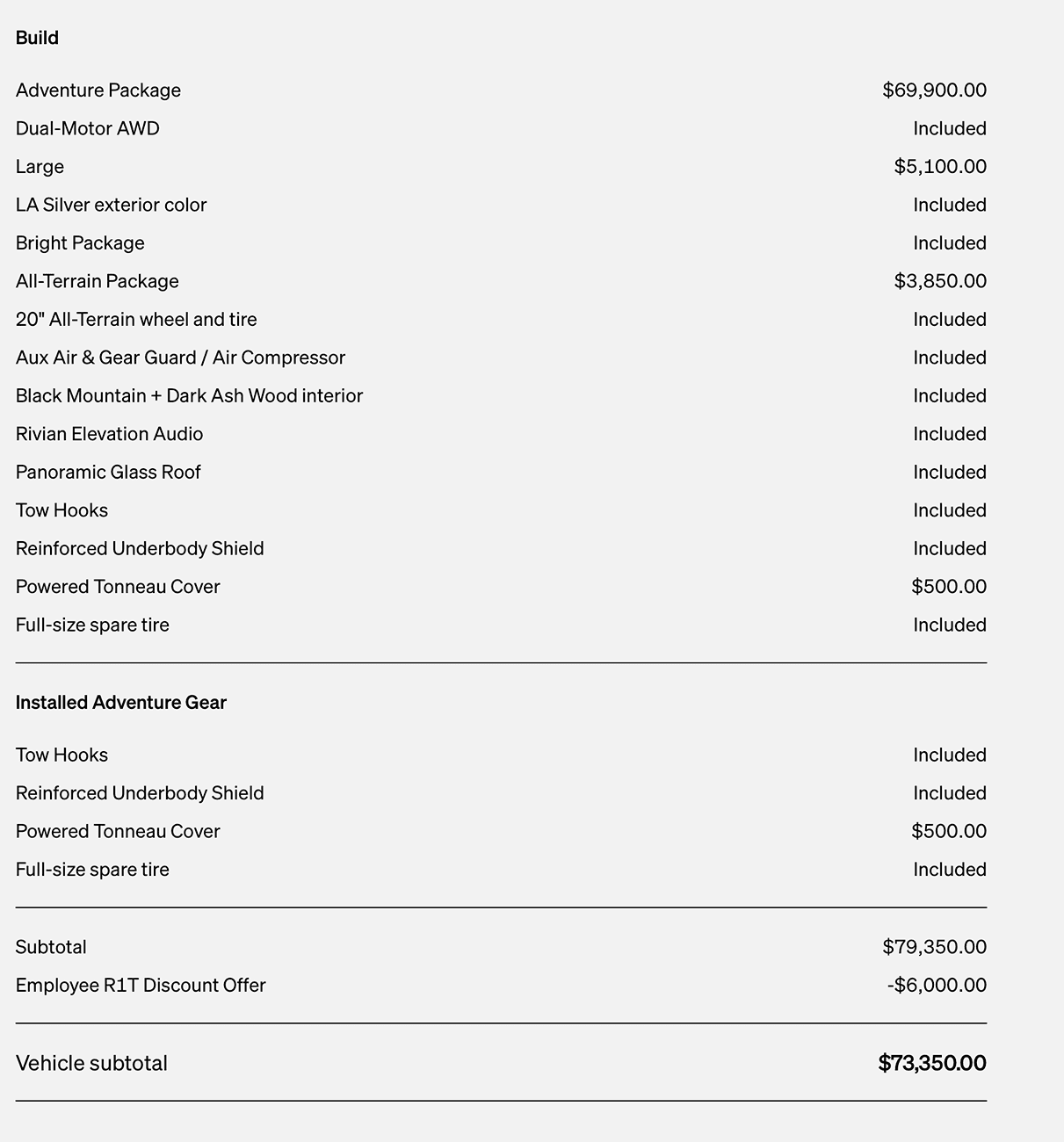 Rivian R1T R1S Leasing Residual Values Screenshot 2024-07-25 at 8.55.42 PM