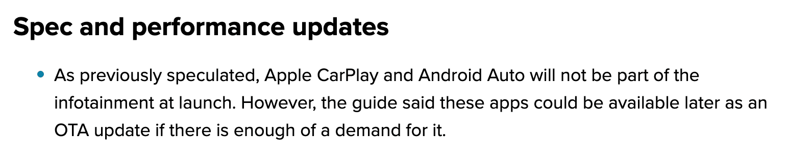 Rivian R1T R1S Rivian CEO says Apple CarPlay isn’t going to happen… 1722026345403-b0