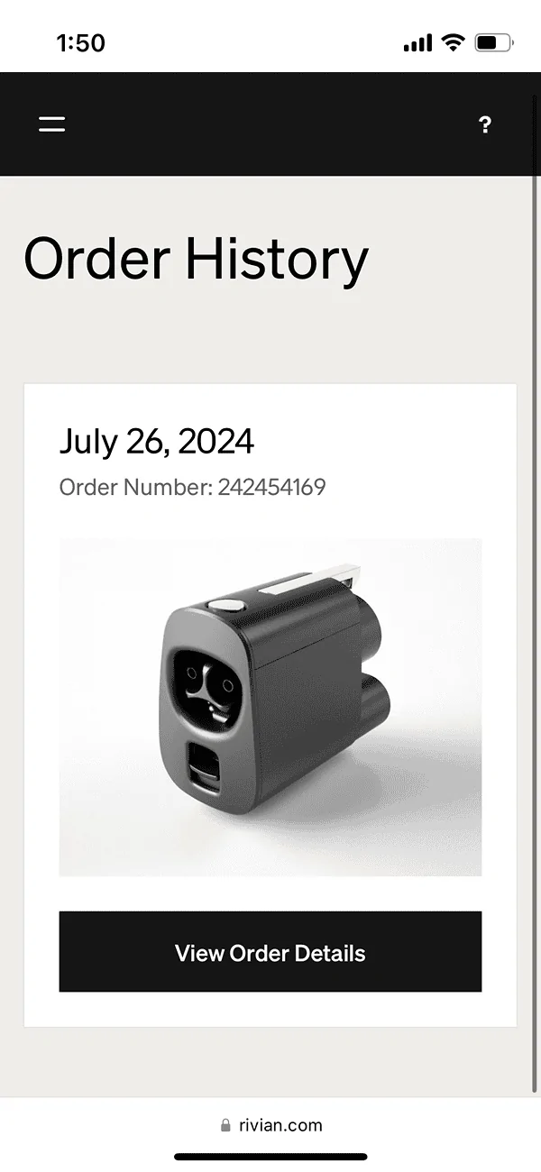 Rivian R1T R1S New batch of NACS adapters shipping! IMG_2525