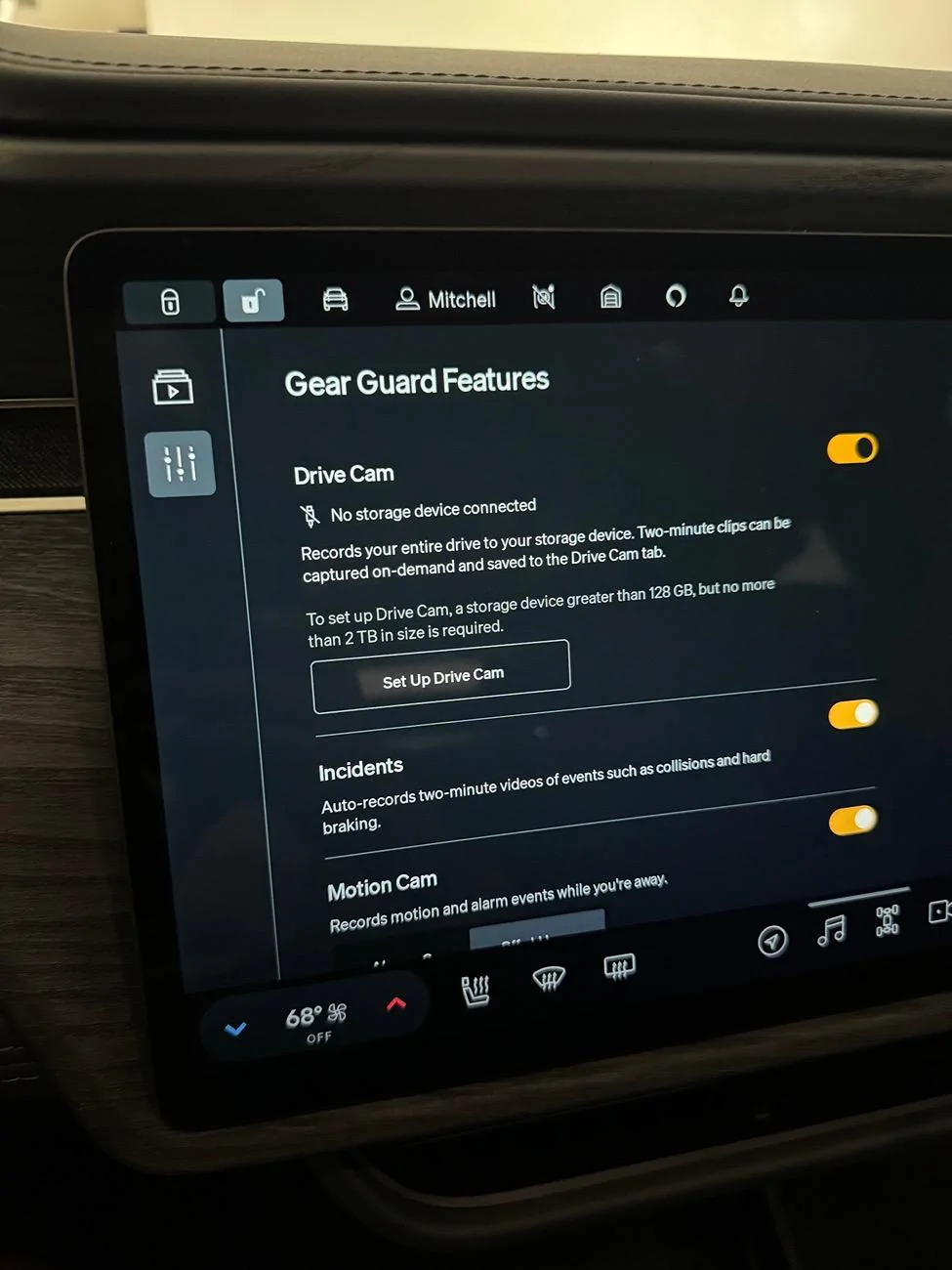Rivian R1T R1S Drivecam requiring Infotainment reset since updating IMG_3508