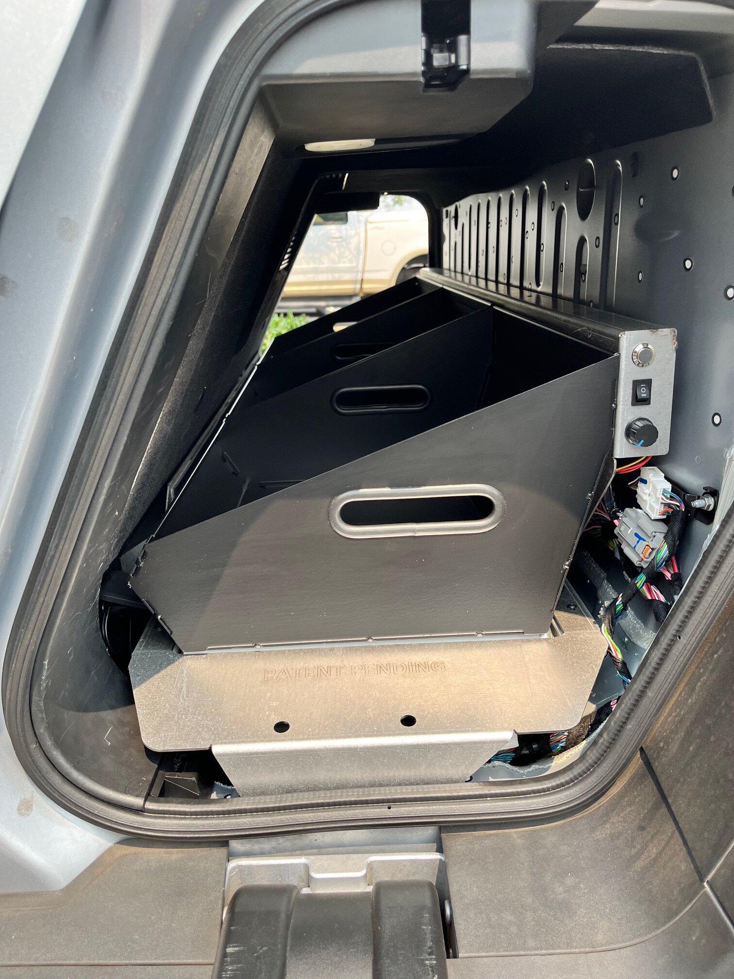 Rivian R1T R1S Your input is needed for prototype product for Gear Tunnel (conveyor system w/ removable bins) RivConveyor2