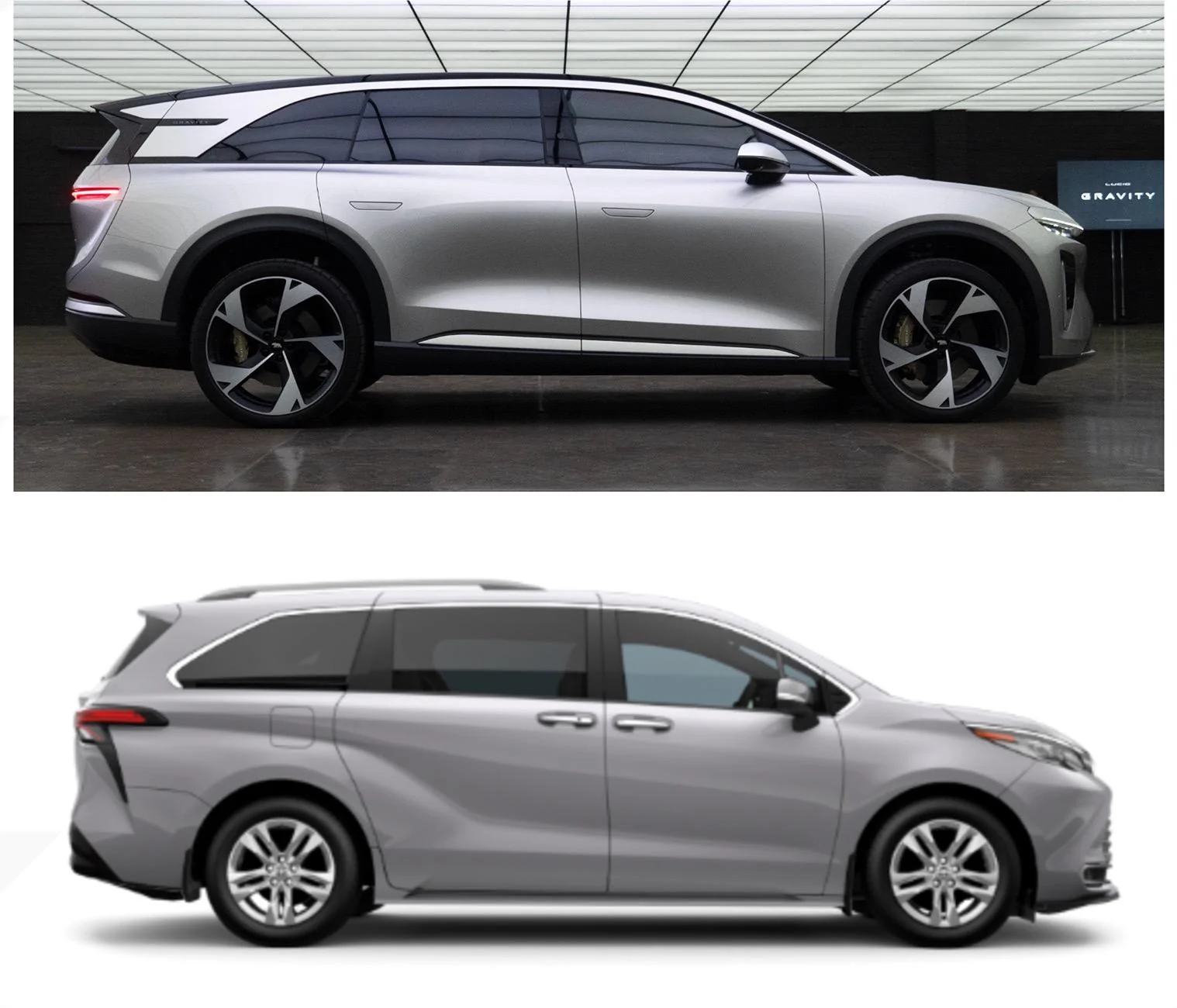 Rivian R1T R1S Lucid Gravity vs R1S sienna