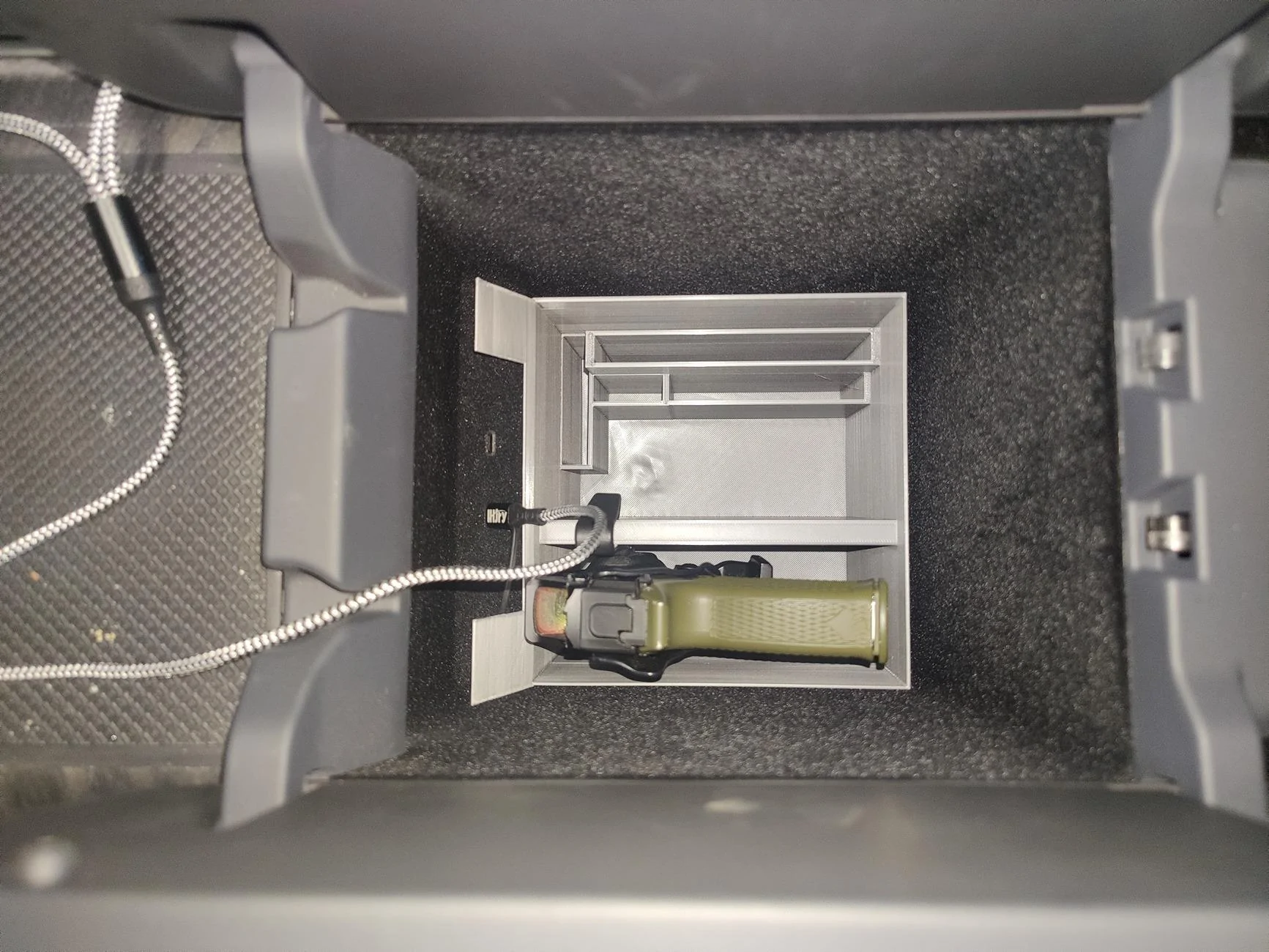 Rivian R1T R1S Holster/Holder for gun? IMG_20231225_114730