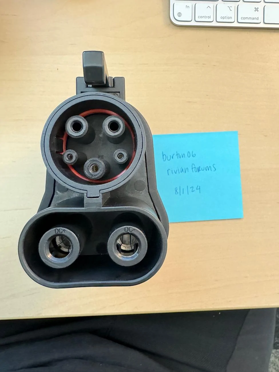Rivian R1T R1S a2z NACS to CCS1 adapter IMG_3697
