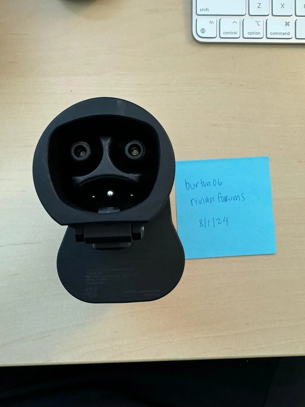 Rivian R1T R1S a2z NACS to CCS1 adapter IMG_3698