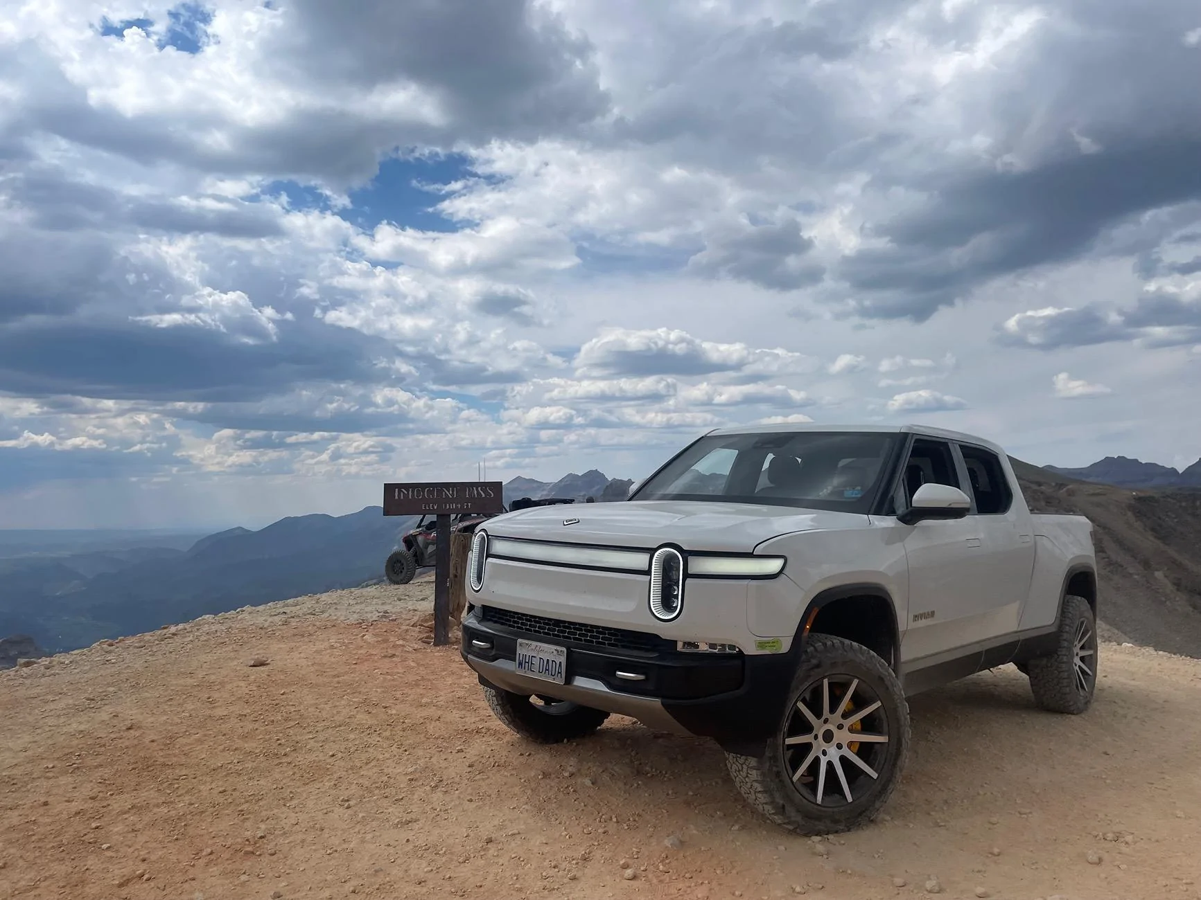 Rivian R1T R1S My R1T @ Imogen Pass today!  Rivians everywhere - and a weird event with doors IMG_3969