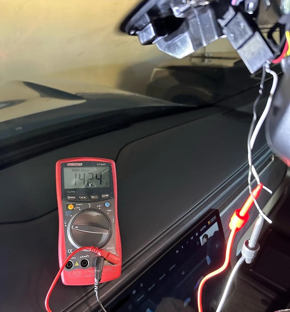 Rivian R1T R1S Front + rear dashcam installed via  mirror tap (DIY tutorial) IMG_9014
