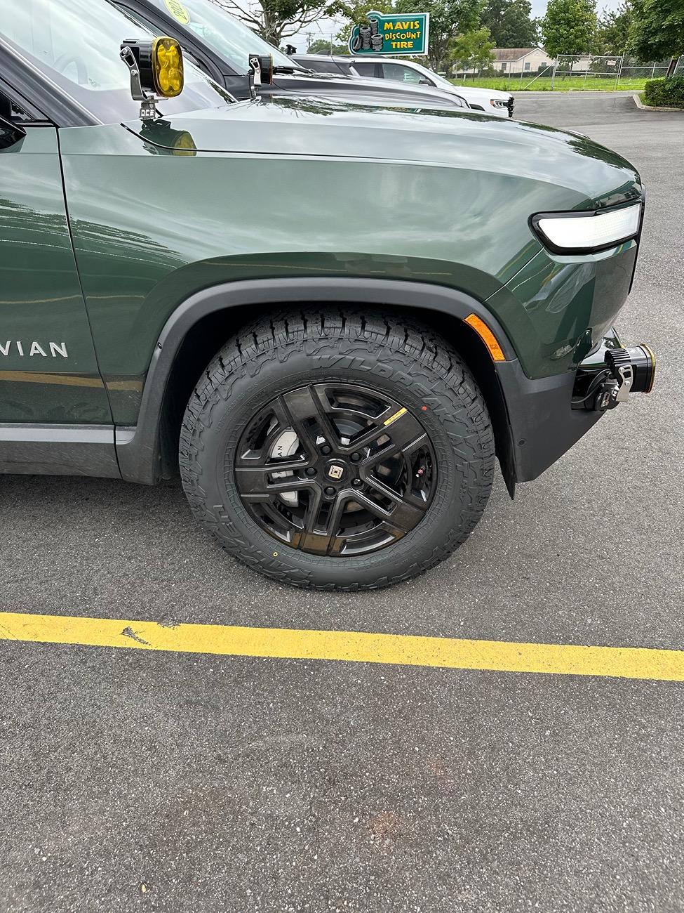 Rivian R1T R1S Falken Wildpeak AT4W tires installed (LT275/65/20) IMG_3252