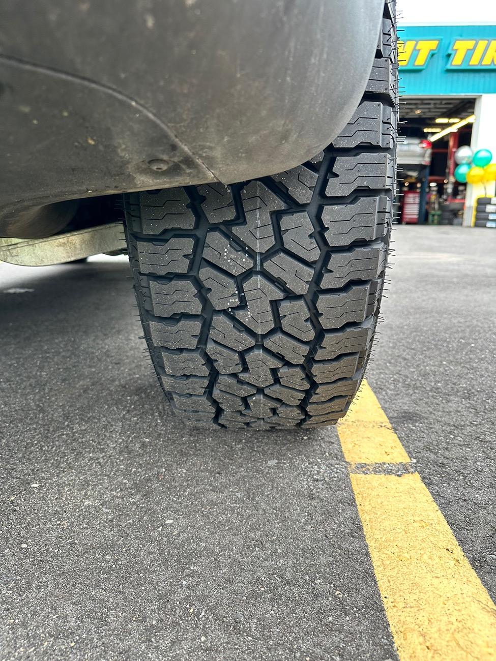 Rivian R1T R1S Falken Wildpeak AT4W tires installed (LT275/65/20) IMG_3253