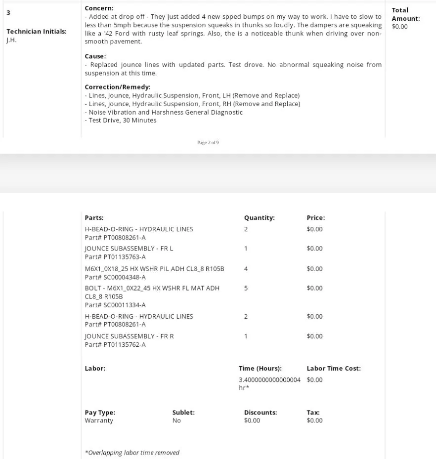 Rivian R1T R1S Jounce Lines Replacement (Fixed Squeaky Suspension) + Other Service Notes Screenshot_20240805_163319_Rivian