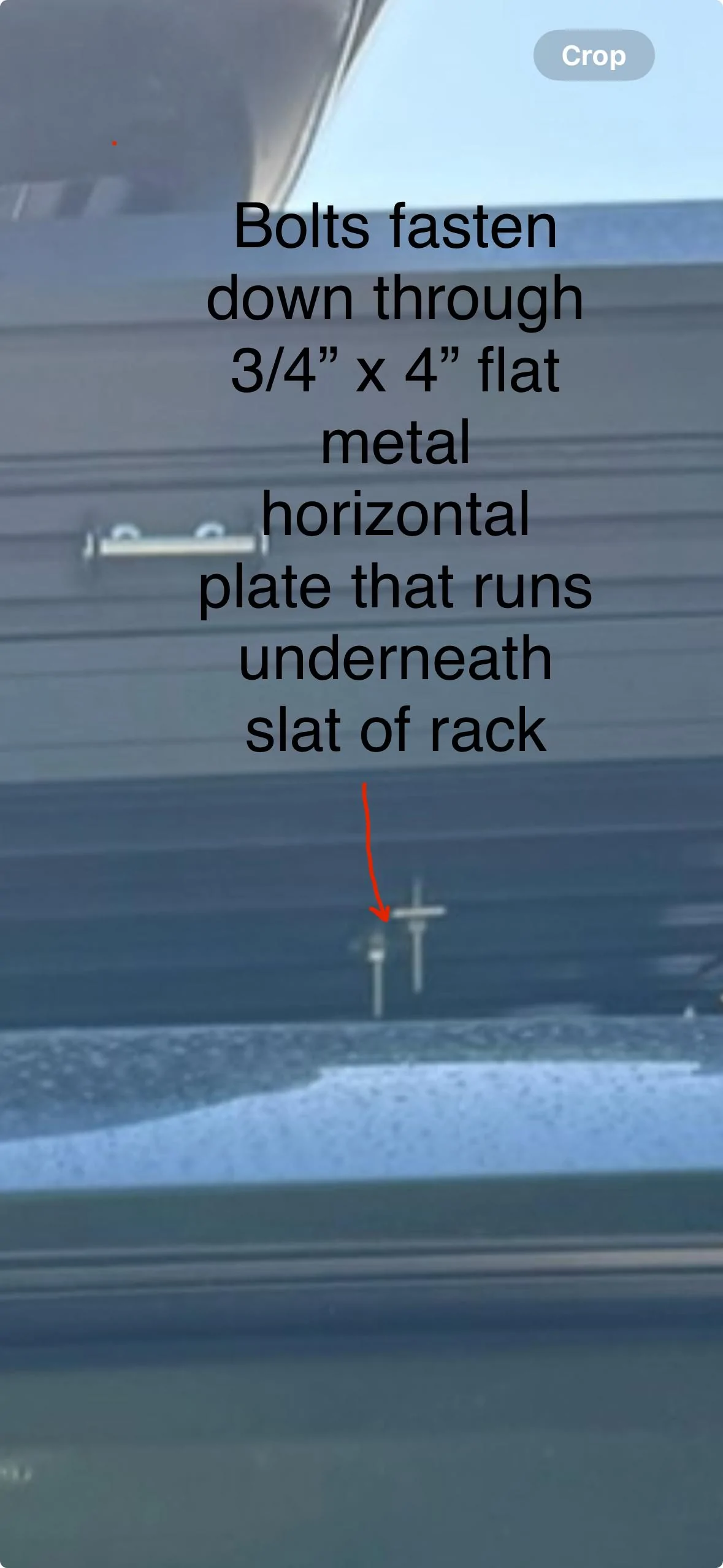 Rivian R1T R1S Rooftop Tent mounting on OEM Cargo Crossbars IMG_4283