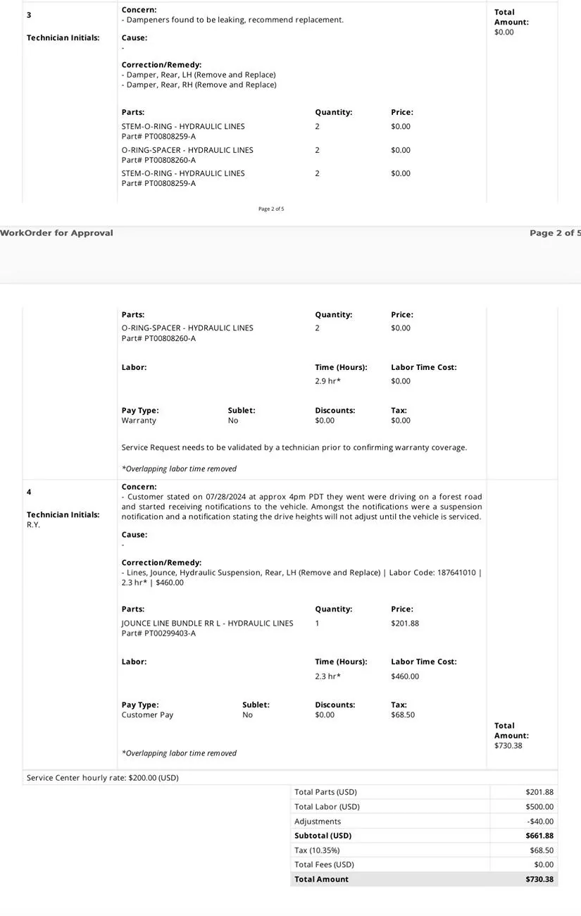 Rivian R1T R1S Jounce Lines Replacement (Fixed Squeaky Suspension) + Other Service Notes IMG_8118