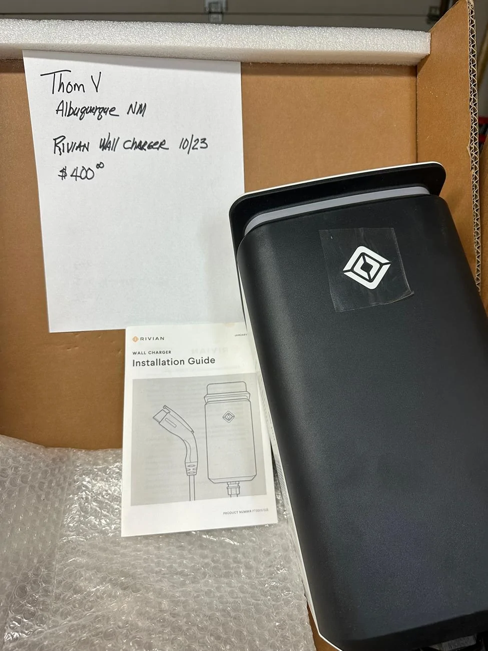 Rivian R1T R1S EVSE Rivian Wall Charger IMG_2154