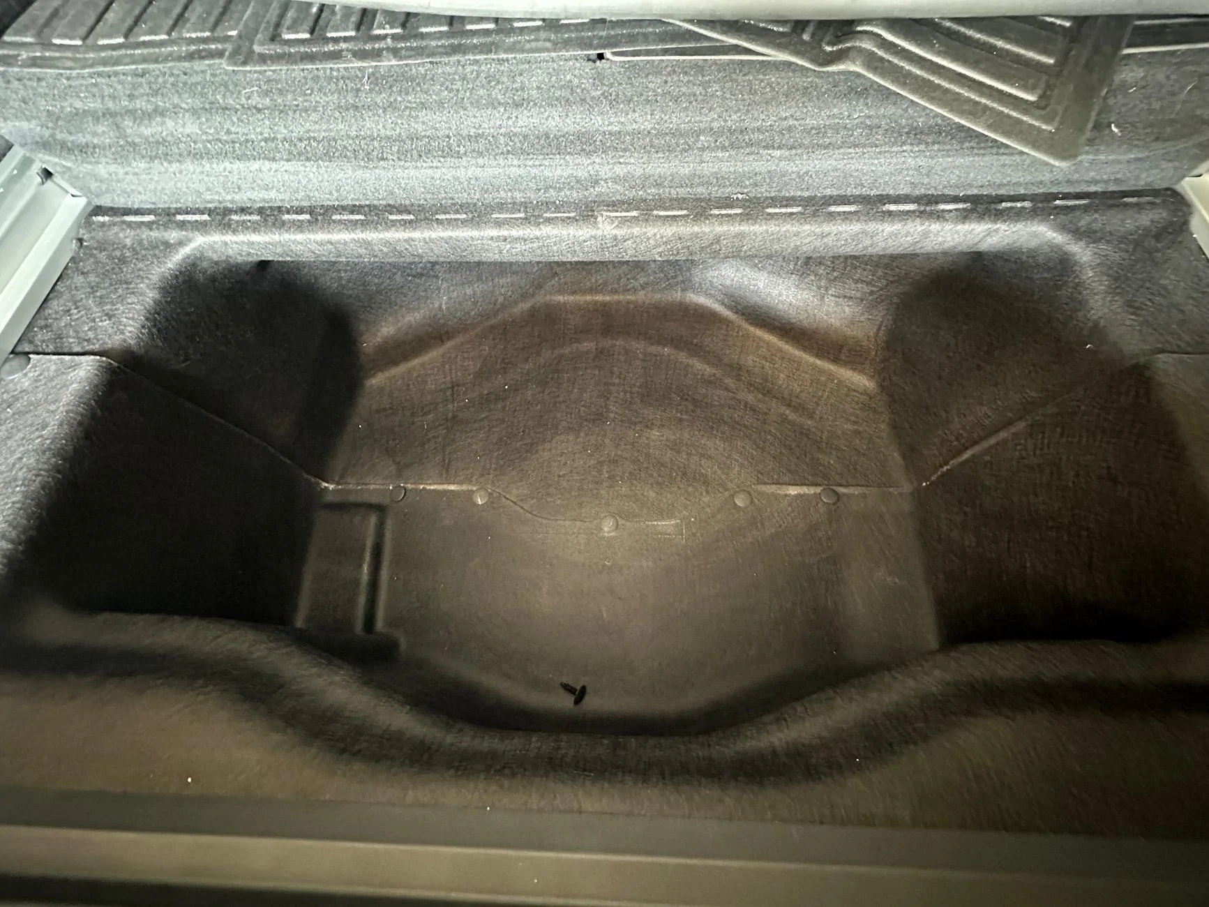 Rivian R1T R1S R1S compact spare tire compartment IMG_7005