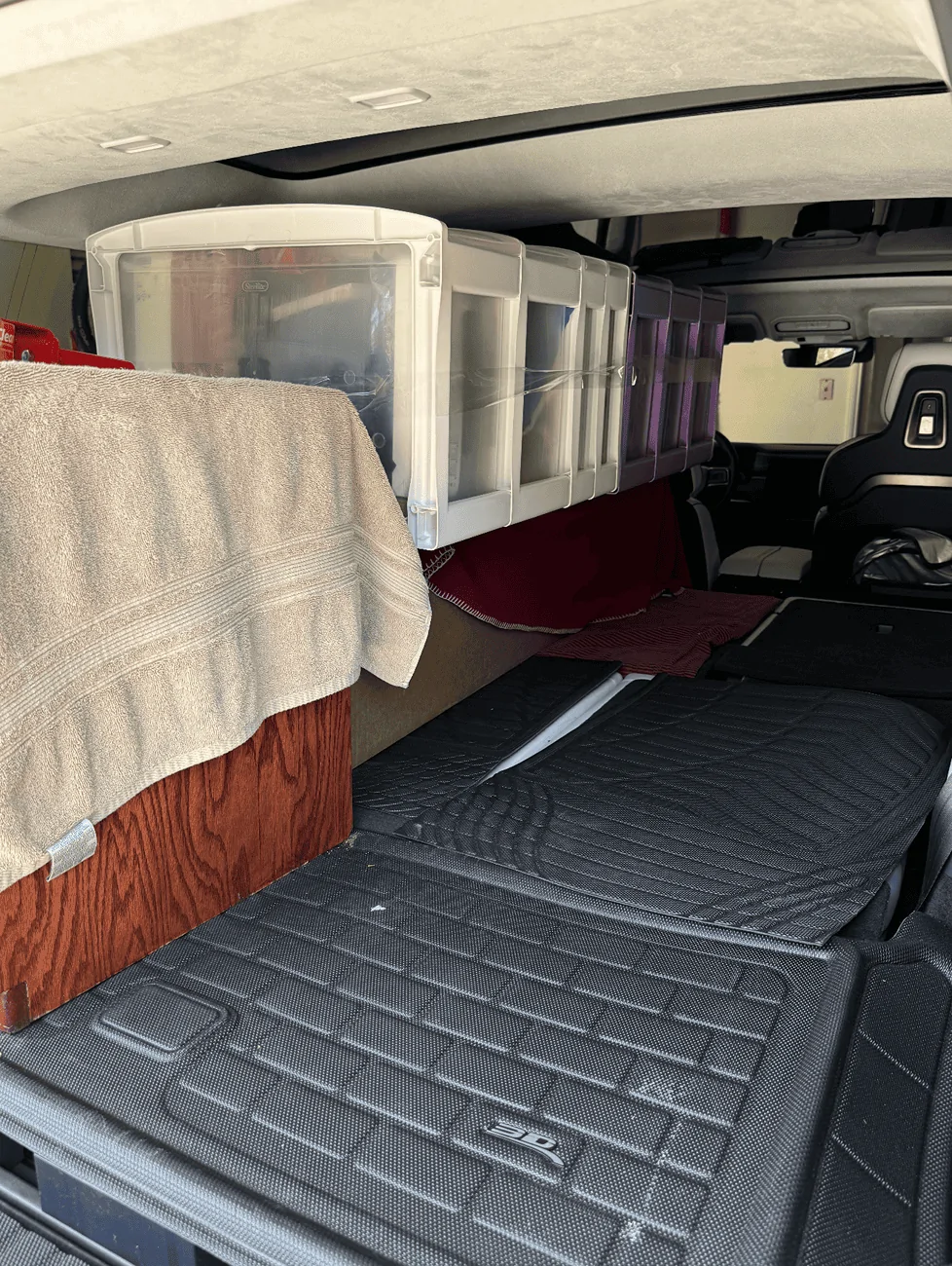 Rivian R1T R1S R1S Cargo Floor Risers (For Flat Floor) -- my 3D print solution 1723156515116-45