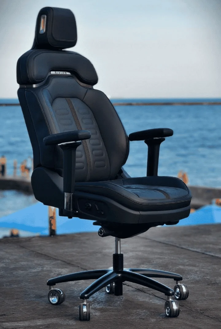Rivian R1T R1S Excited for my new Rivian office chair 1723212904155-jr