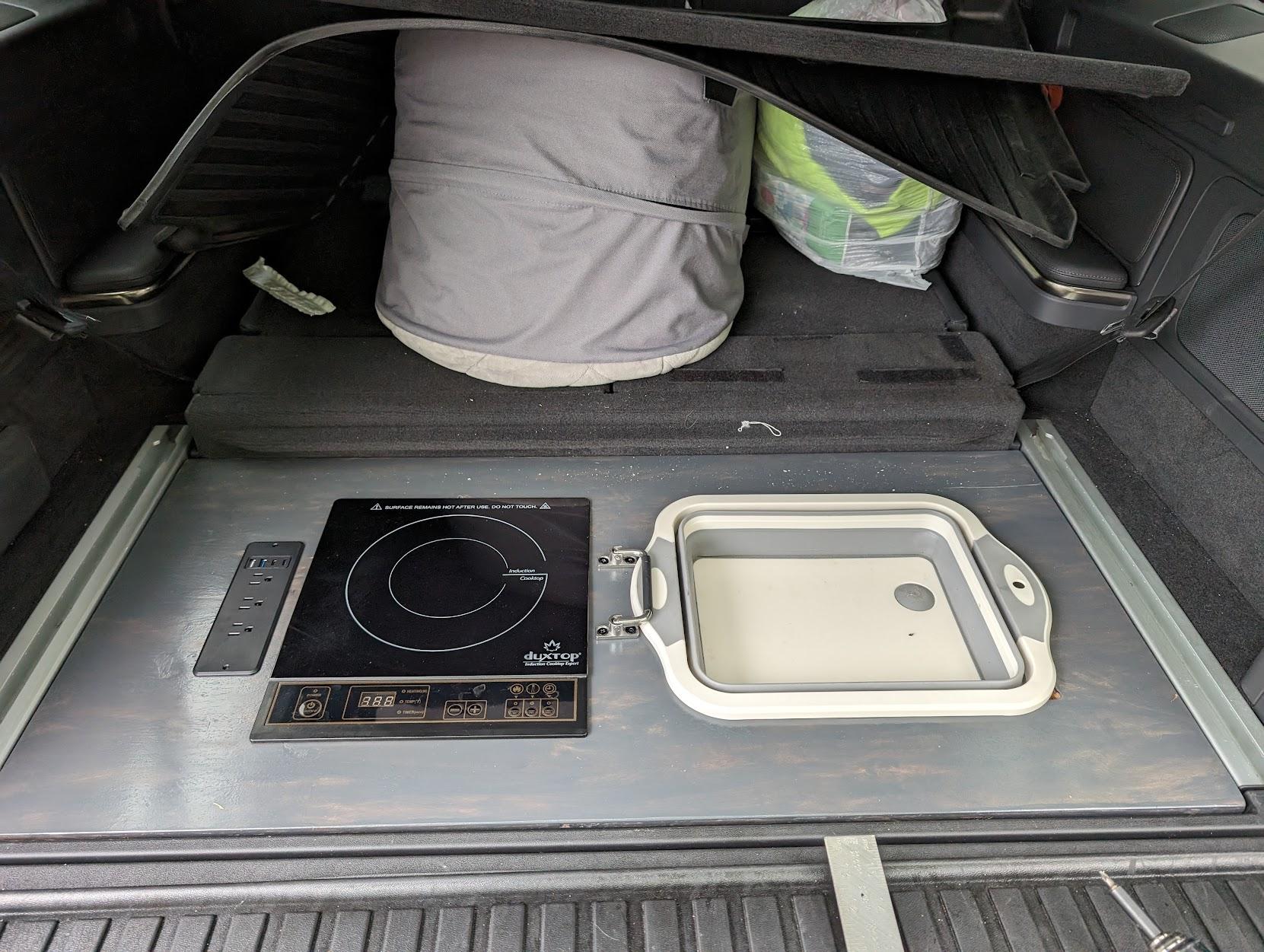Rivian R1T R1S First Look: Rivian Travel Kitchen for R1T, R1S, R2, R3 & R3X ($1400) PXL_20240419_205554526
