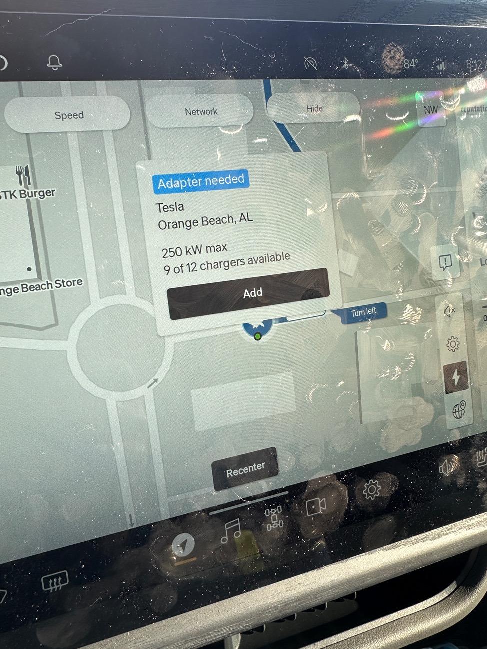 Rivian R1T R1S Unsuccessful using a2z adapter at Tesla supercharging station IMG_5037