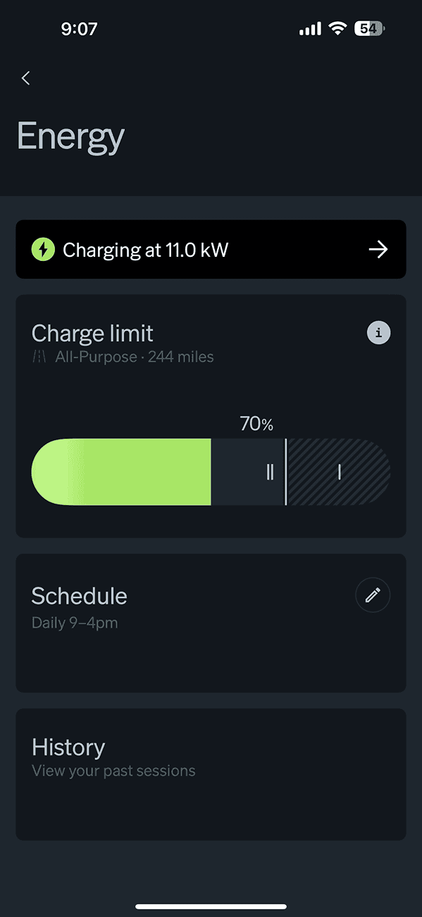 Rivian R1T R1S App not showing Charging Speed IMG_0997