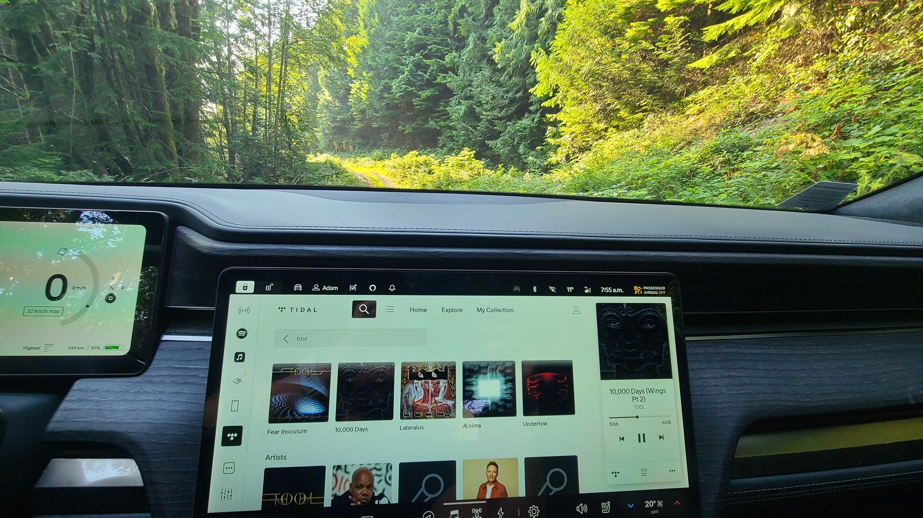 Rivian R1T R1S Apple vs. Tidal comparison review -- and Atmos 20240817_075515