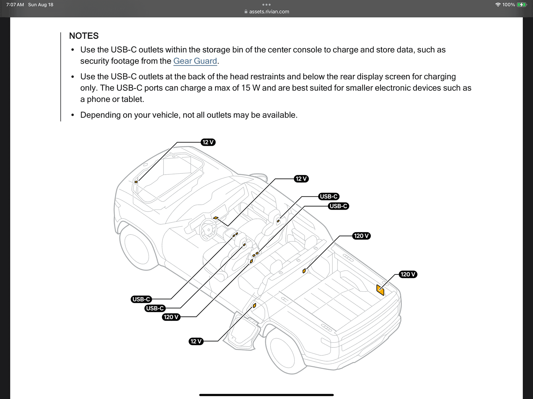 Rivian R1T R1S Rear Display USB Port Question IMG_0154