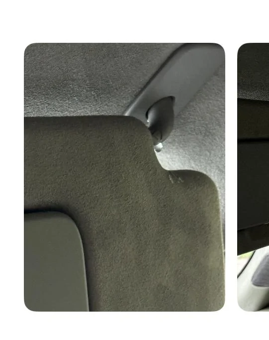 Rivian R1T R1S Water leaking in through passenger sun visor IMG_CDF73AE77112-1