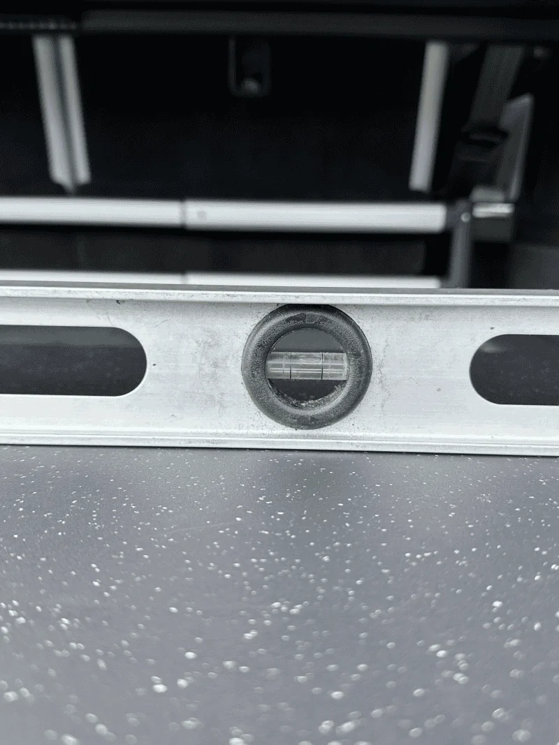 Rivian R1T R1S [Update: Travel Kitchen worked great in first use] Travel Kitchen installed, but not level front to back on R1S 1724192458983-32