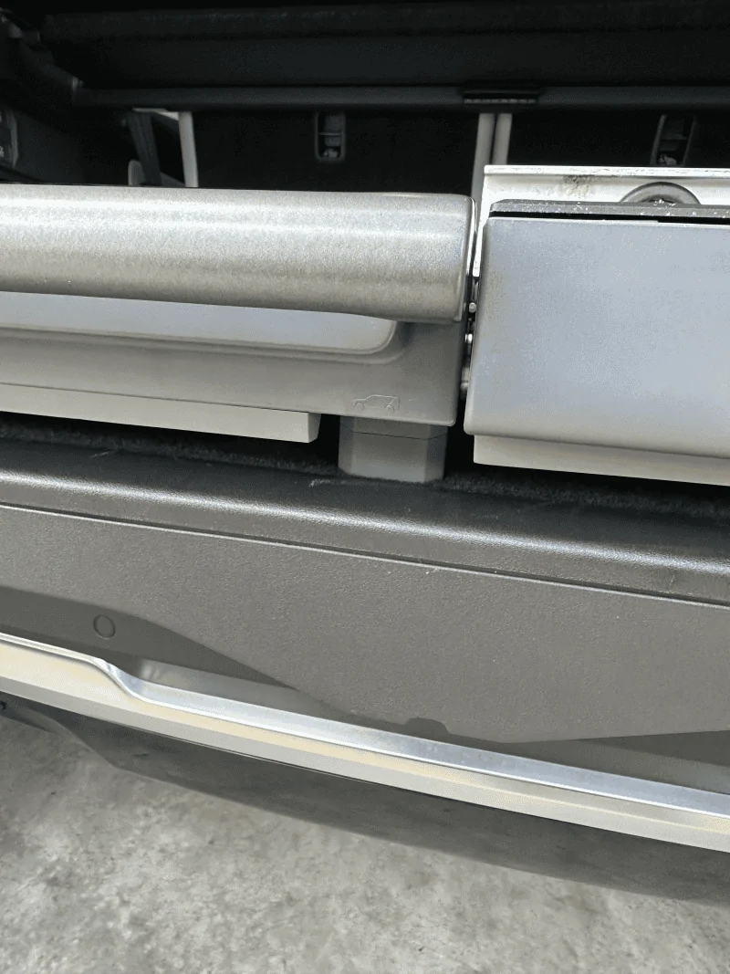 Rivian R1T R1S [Update: Travel Kitchen worked great in first use] Travel Kitchen installed, but not level front to back on R1S 1724192679590-i2