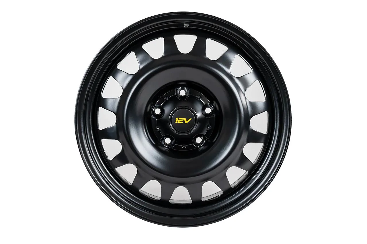 Rivian R1T R1S New "Steelie" Wheels for Rivian R1T / R1S launched and in-stock at EV Sportline! rivian-r1t-r1s-steel-aftermarket-wheels-20-inch-satin-black-2_4000x.progressiv