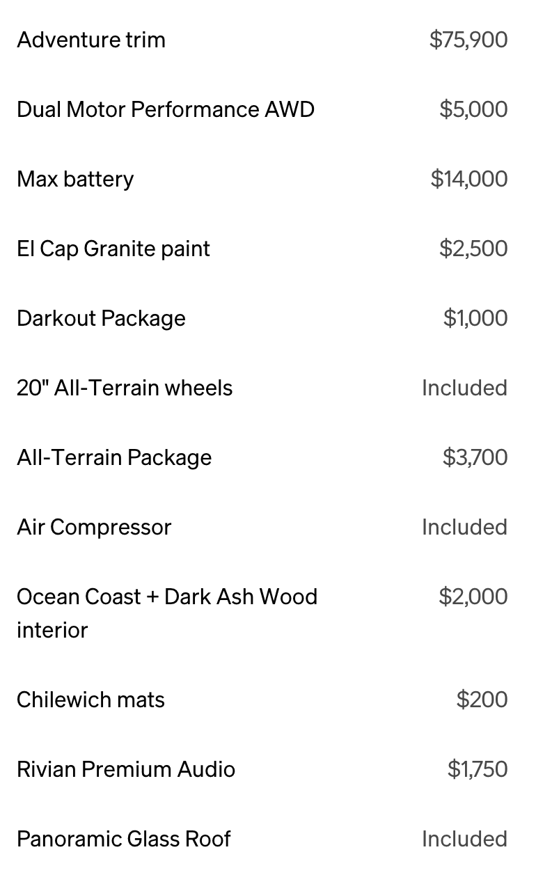Rivian R1T R1S Did Gen 2 custom builds just get delayed? ? Screenshot 2024-08-21 at 1.54.30 PM
