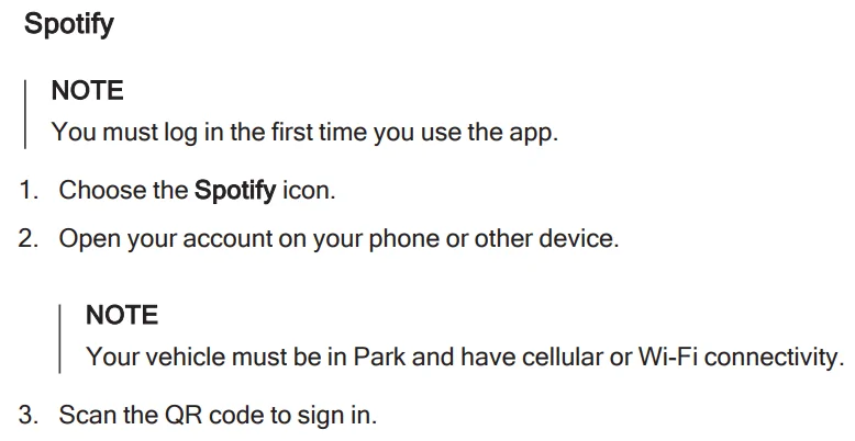 Rivian R1T R1S Spotify Premium connects in 2024 R1T but not the 2022 R1T. What am I doing wrong? 1724354407169-rx