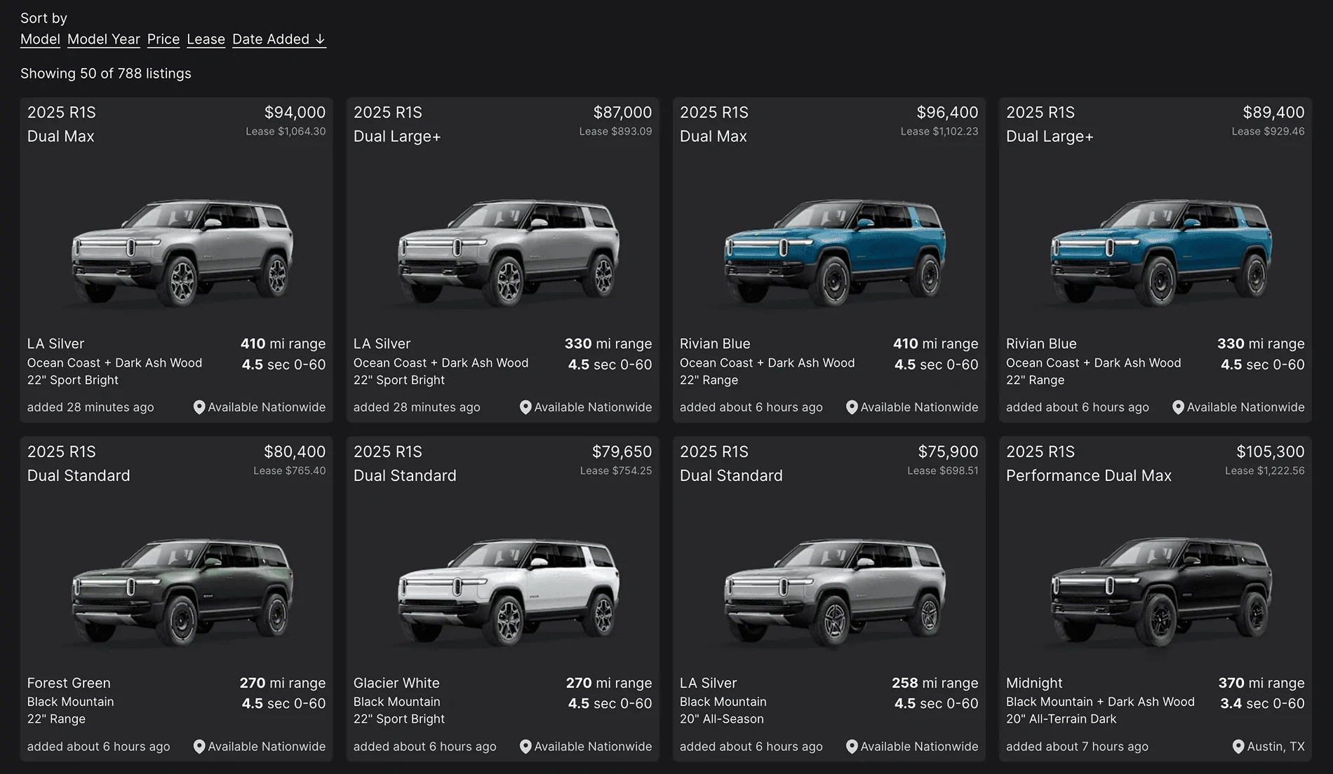 Rivian R1T R1S Did Gen 2 custom builds just get delayed? ? Screenshot 2024-08-23 at 8.37.55 PM