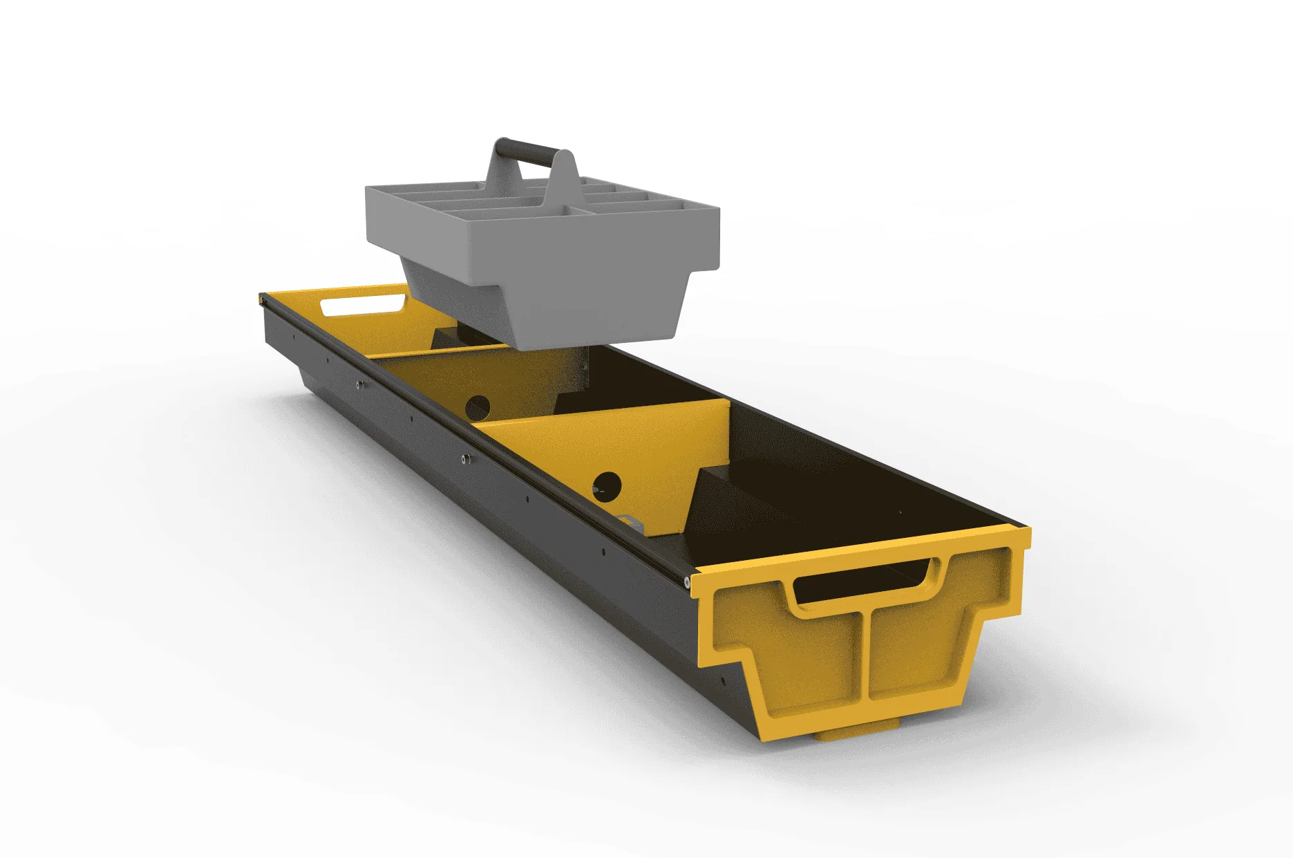 Rivian R1T R1S Gear Tunnel Slide Options Compared drawer-bin-04