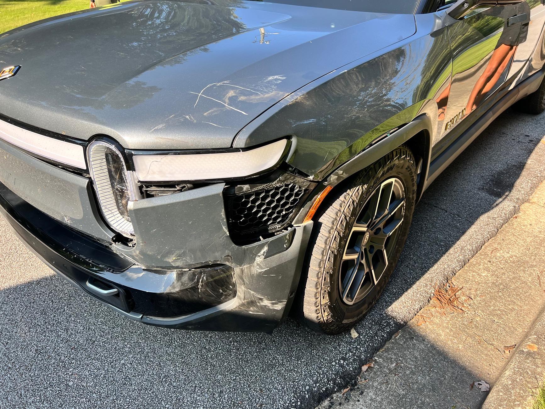 Rivian R1T R1S Hit right in the charge port IMG_2930