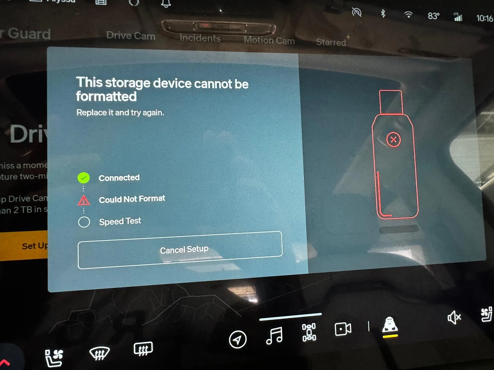 Rivian R1T R1S GearGuard Storage Device Error IMG_5993