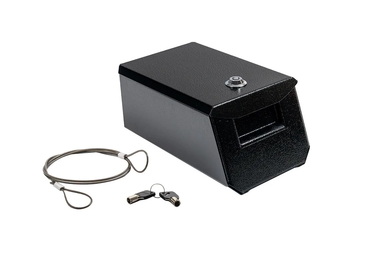 Rivian R1T R1S New Gun & Valuables Steel Case Vault for Camp Speaker Dock - from EV Sportline, In-stock! Rivian-R1T-Gun-Safe-Lock-Box-8