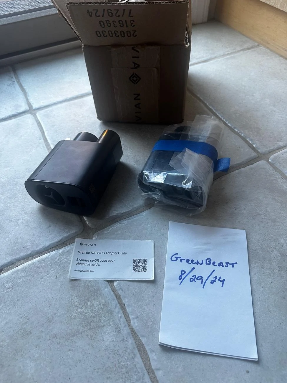Rivian R1T R1S Extra NACS DC Adapter IMG_3423