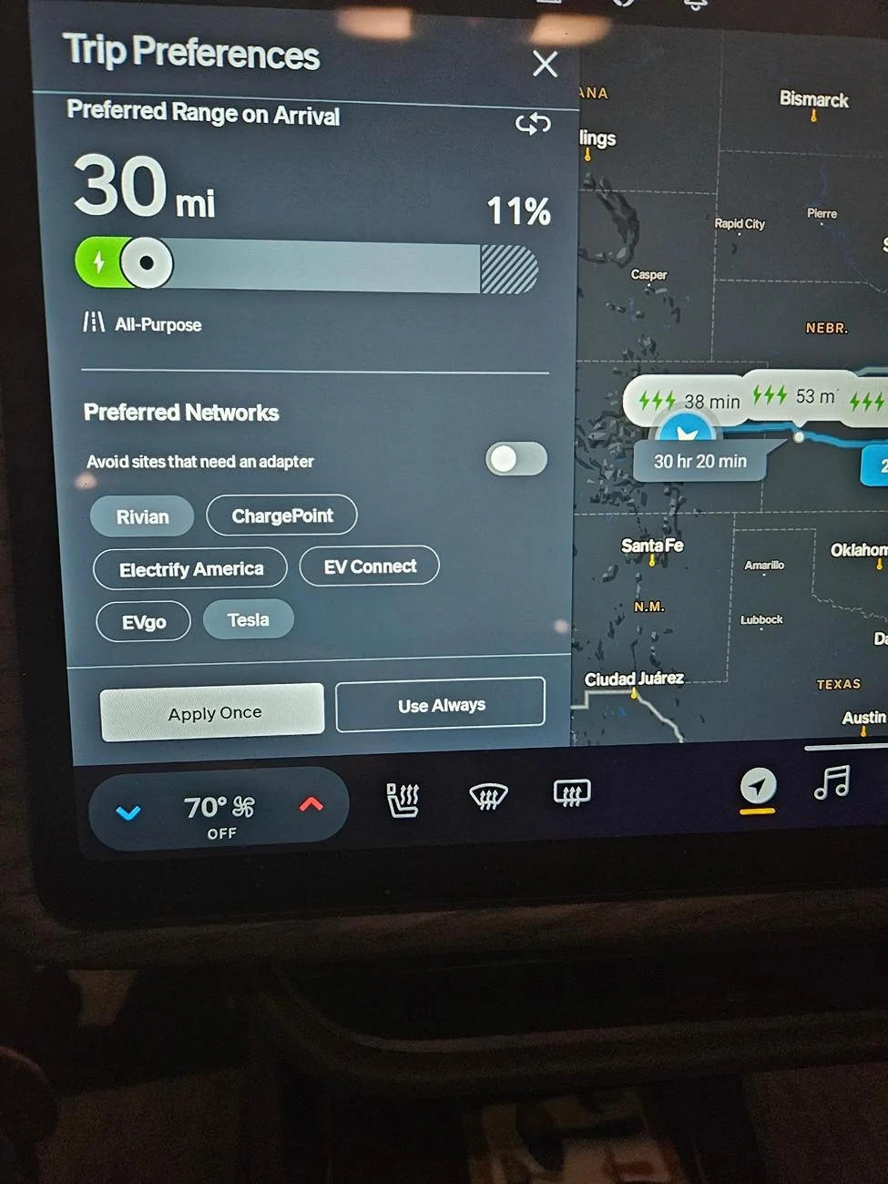 Rivian R1T R1S Solved (post #14): Superchargers not Included in Trip Navigation 1000004326