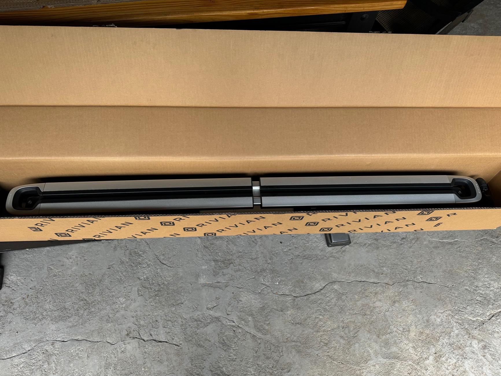 Rivian R1T R1S For Sale (PENDING): OEM Silver Crossbars in Portland - Mint Condition IMG_2104