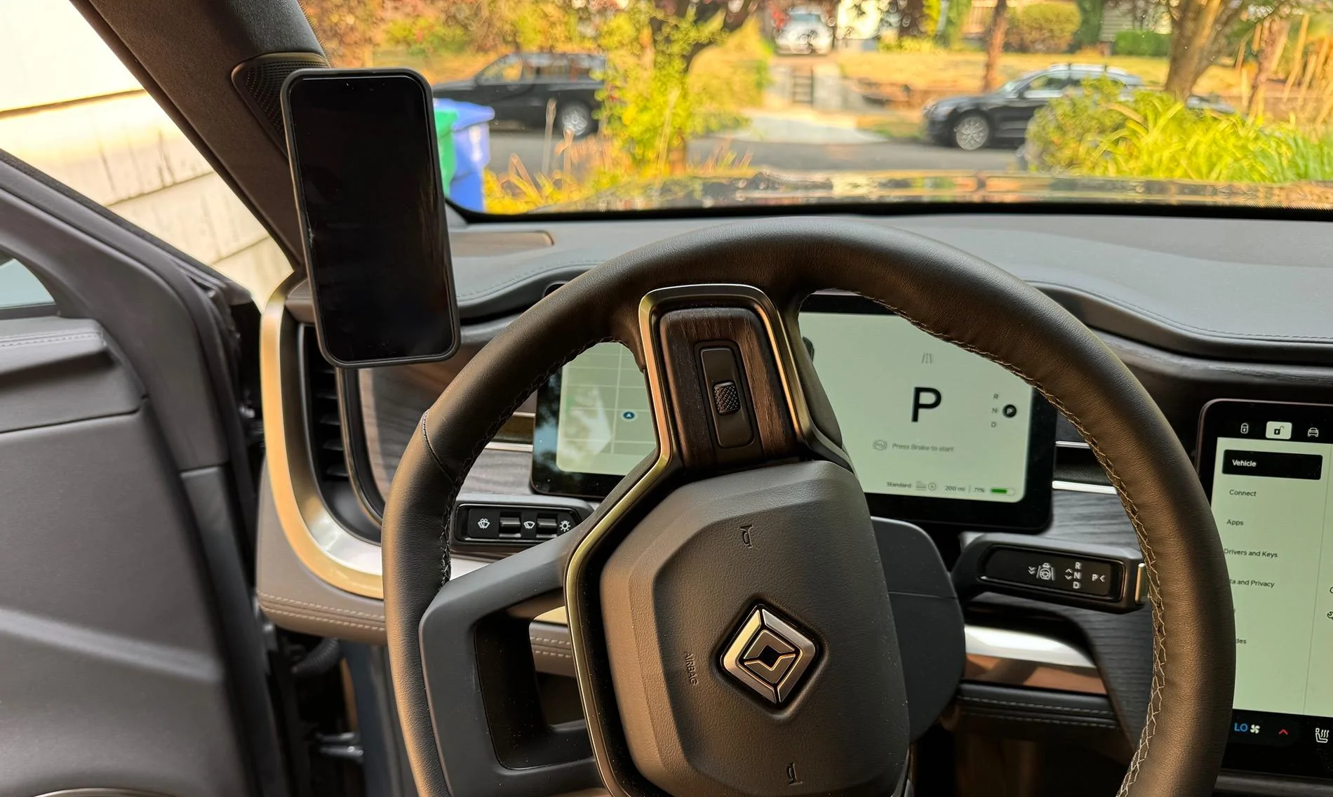 Rivian R1T R1S EV Sportline Dashboard Phone Mount with MagSafe Charger: Installation, Mods, and Review 4