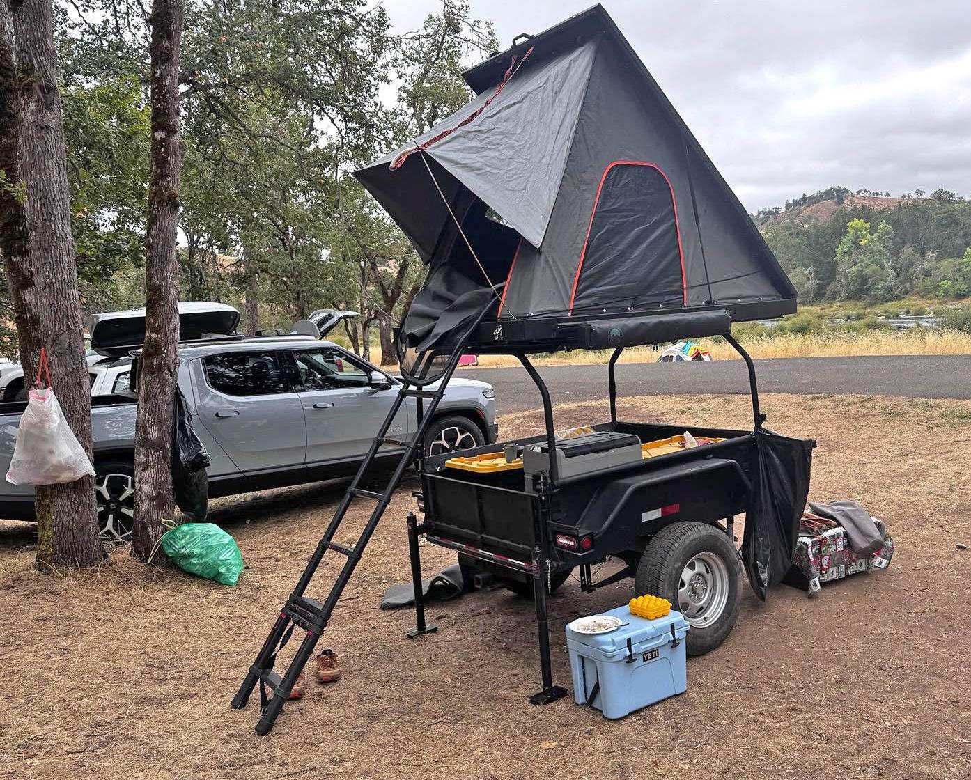Rivian R1T R1S SW Portland to Whistlers Bend with our custom camping trailer IMG_4777